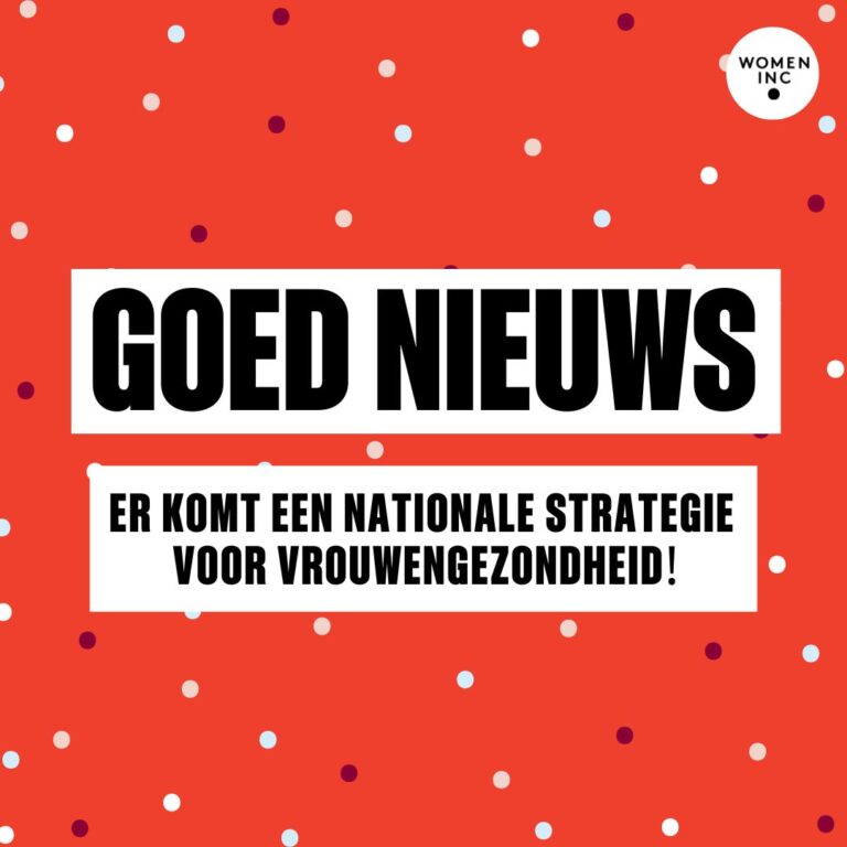 Motie aangenomen Nationale Strategie Vrouwengezondheid!