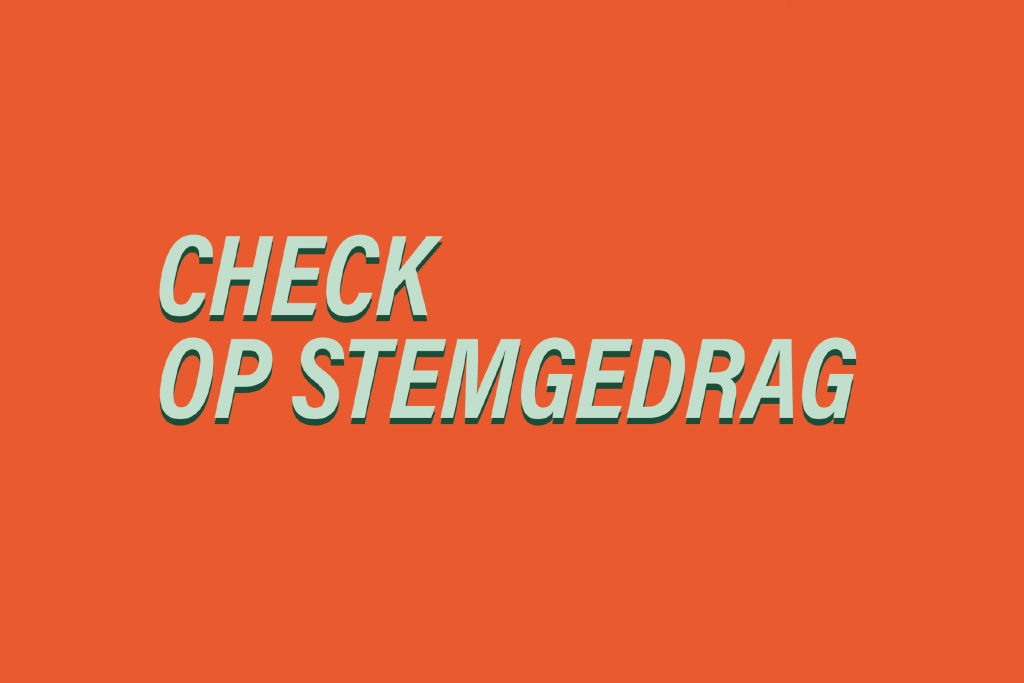 Check op stemgedrag